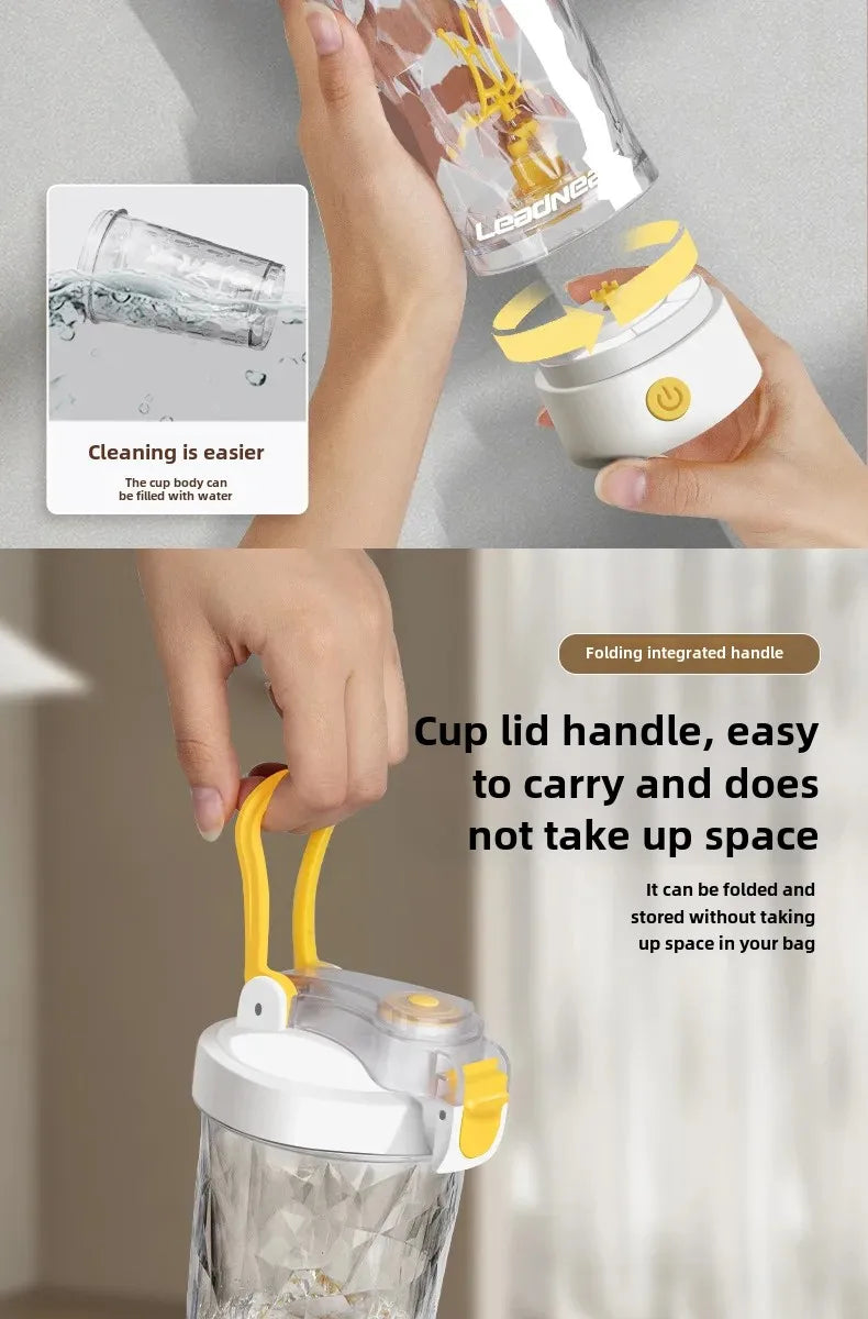 Premium Electric Protein Shaker Bottle Portable Mixer Cup USB Rechargeable Shaker Cups for Protein Shakes Sports Fitness Cup