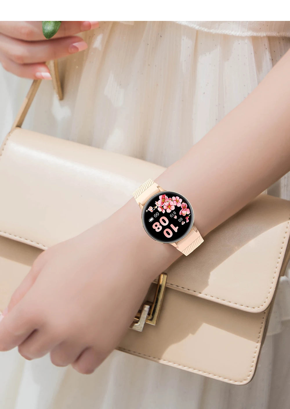 Women Smart Watch Blood Pressure Heart Rate Health Monitor Bluetooth Call Waterproof Ladies Fashion Smartwatch for Android IOS