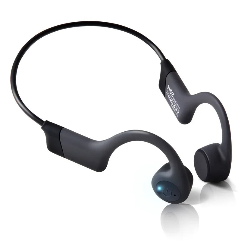 Bone Conduction Headphones Premium Open-Ear Wireless Bluetooth Sport Headphones with Microphones 20Hr Playtime Waterproof 460mah