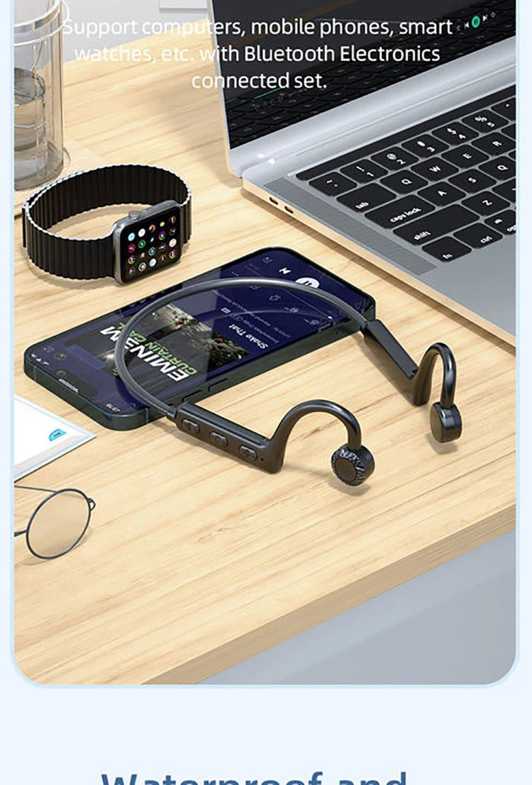 Bone Conduction Bluetooth Headphone TWS Sport Earphones Waterproof Stereo Wireless Headset With Mic Ear Hook For iPhone Xiaomi