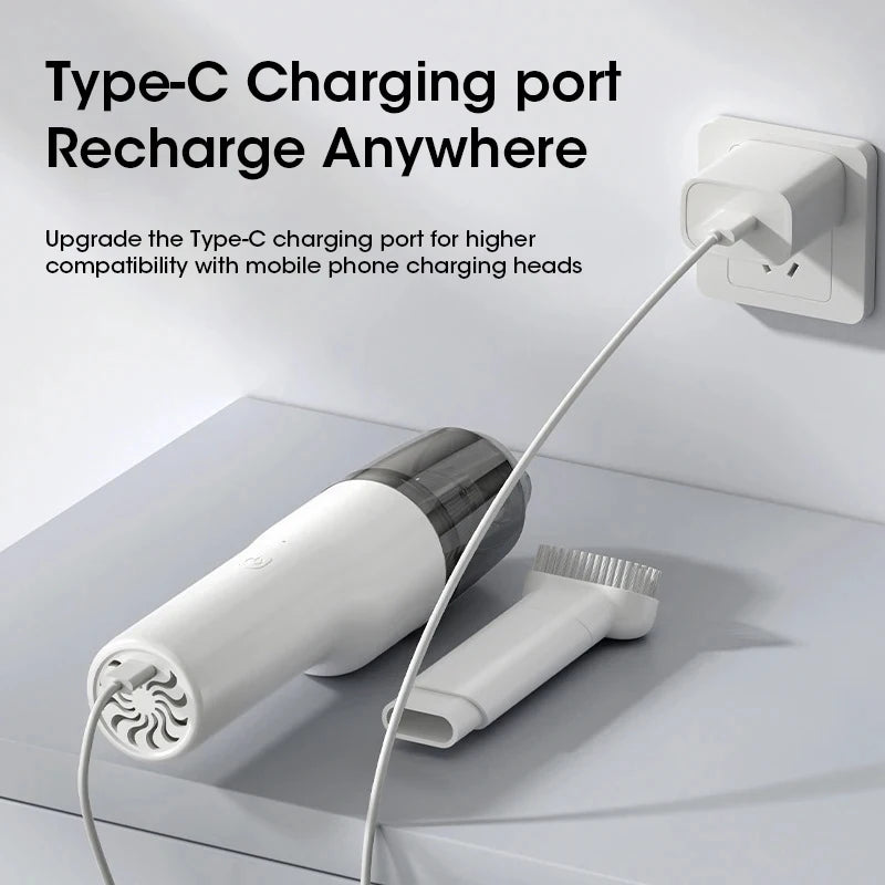 New Car Vacuum Cleaner Mini Convenient Vacuum Cleaner Multi Functional Wireless Handheld Vacuum Cleaner Strong Suction Low Noise