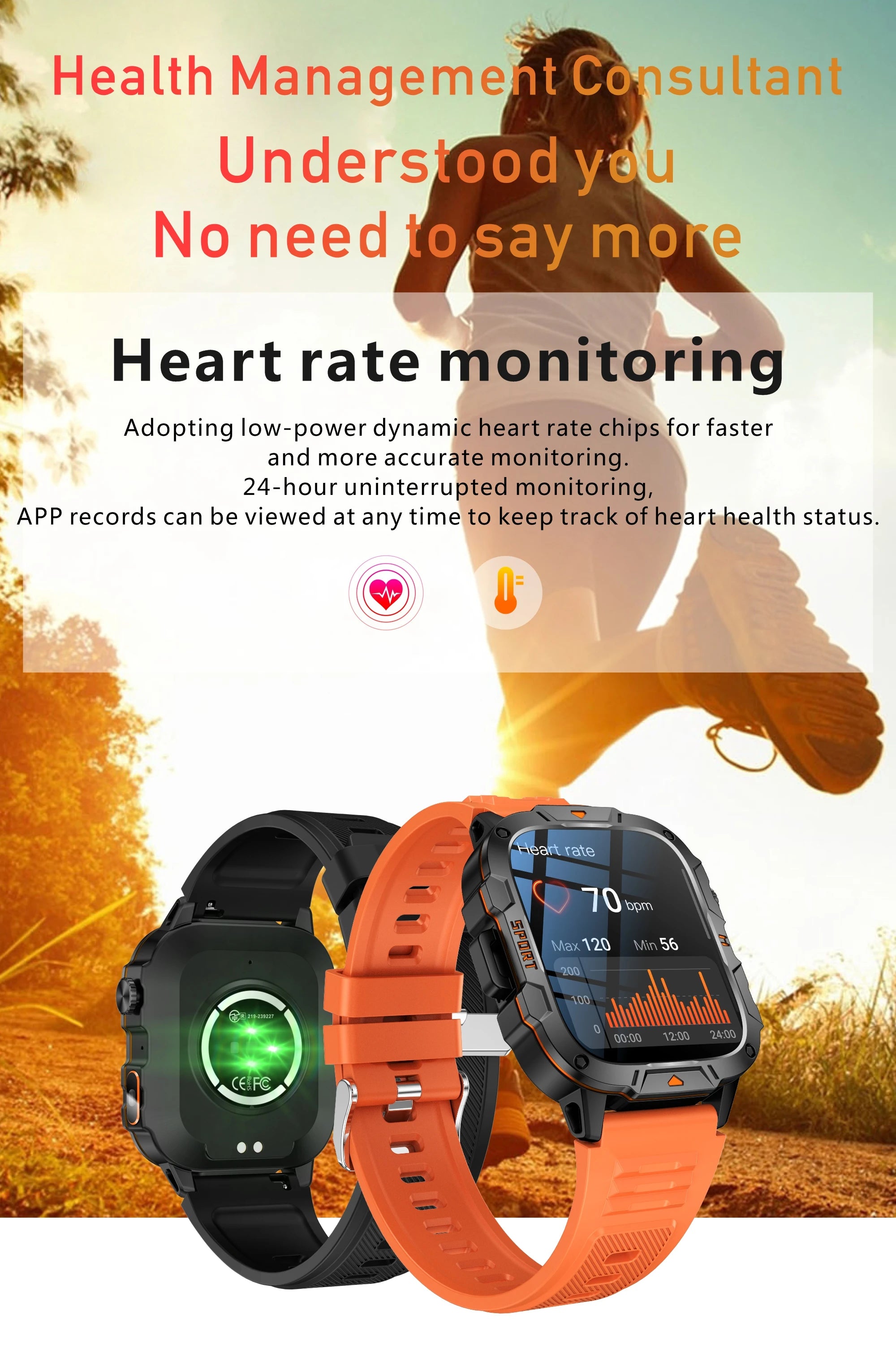 2026 New Rugged Smart Watch Men 1.96" AMOLED BT Call 5ATM Waterproof GPS Heart Rate Monitor LED Flashlight Military Sports Watch