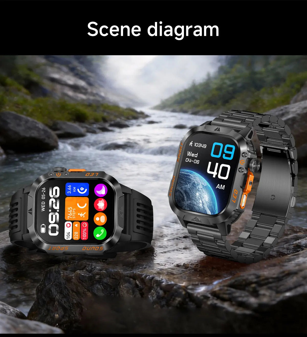 New Smart Bracelet Watch Bluetooth Call Heart Rate Blood Oxygen Pressure Weather Phyiological Cycle Sports Tracker