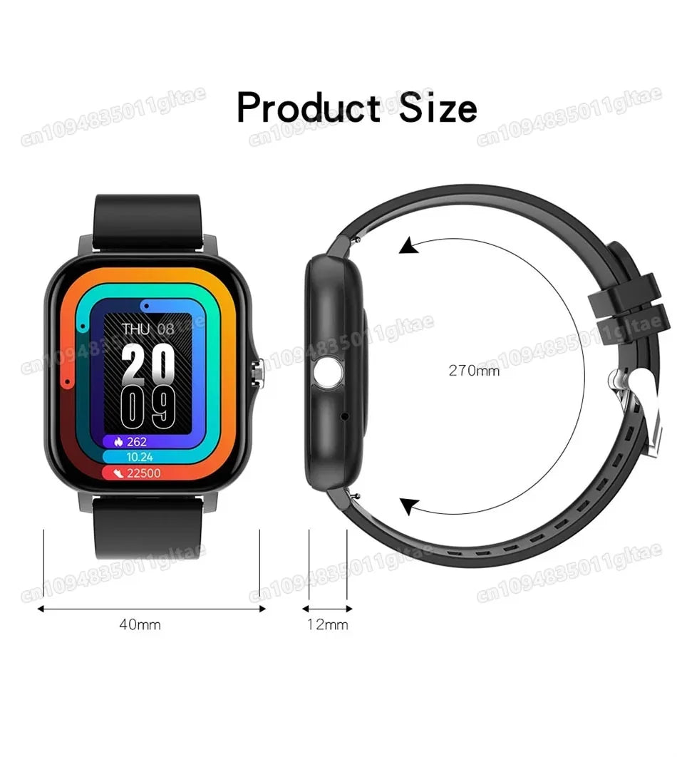 Smart Watch For Android IOS Watches 1.83inch HD Display Bluetooth Call Message Alert Music Sports Mode Smartwatch Men Women Gift