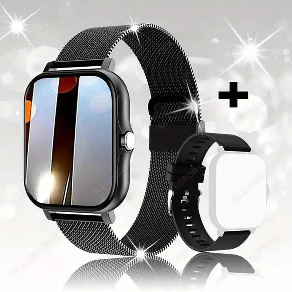 2025 New Smart Watch Men Women Gifts 1.83'' Full Touch Screen Sport Fitness Tracker Smartwatch Men BT Calls Digital smarthwhatch