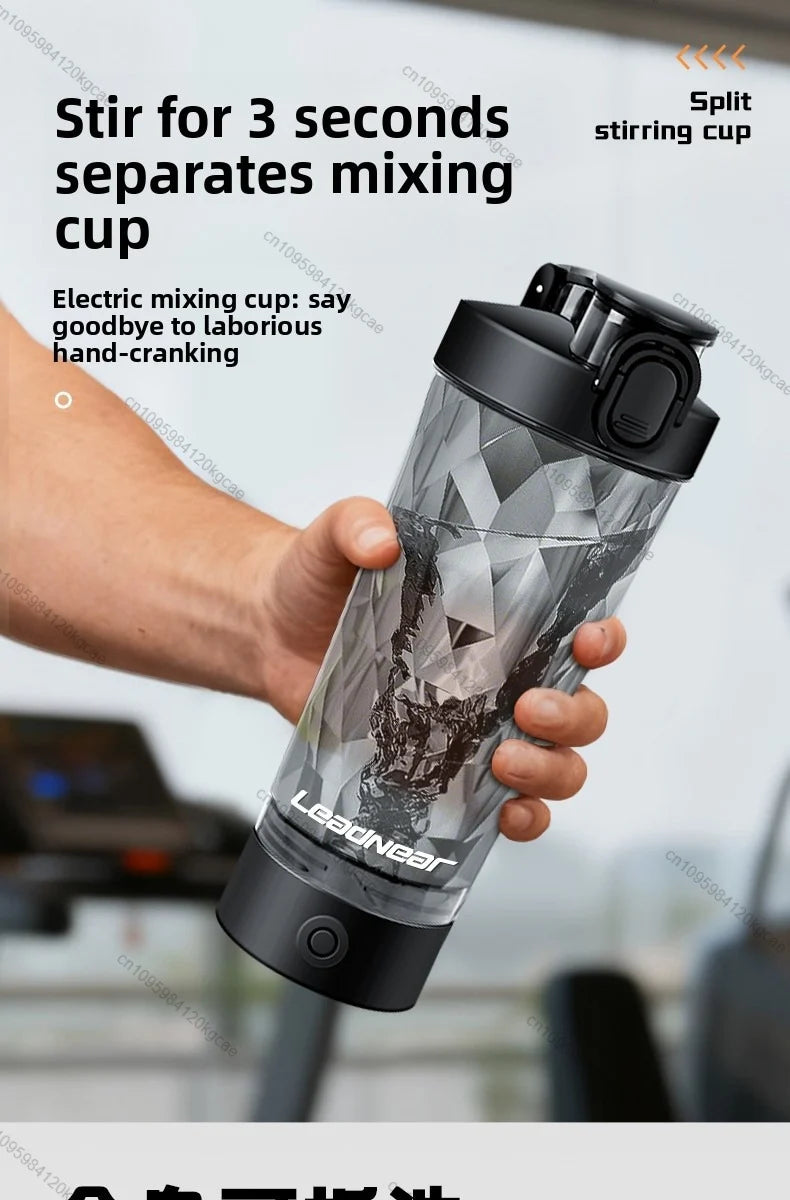 Portable Protein Shaker 700ml Fitness Bottle with Electric Mixing Sheet for Fitness Enthusiasts Athletes Perfect For Outdoor Gym