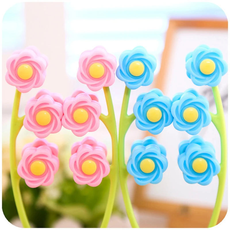 Facial Massager Roller Portable Flower Shape Anti Wrinkle Face-Lift Slimming Face Relaxation Massage Roller Beauty Tools Hot
