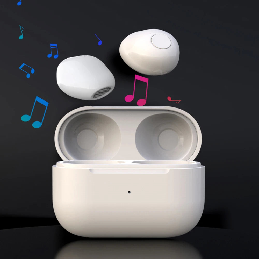 Invisible Sleep Mini Headphones Bluetooth TWS Wireless Earphones with Microphone Noise Cancelling In-Ear Earbuds Sports Headset