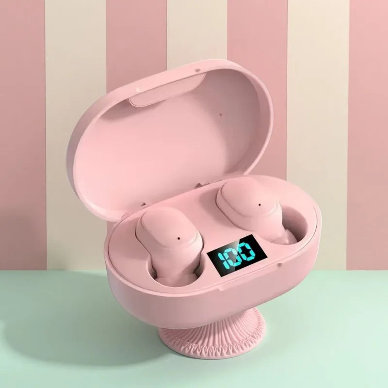 E6S Wireless Earbuds Noise Canceling Waterproof Ear Buds in-Ear Stereo Headphones with LED Display Charging Case