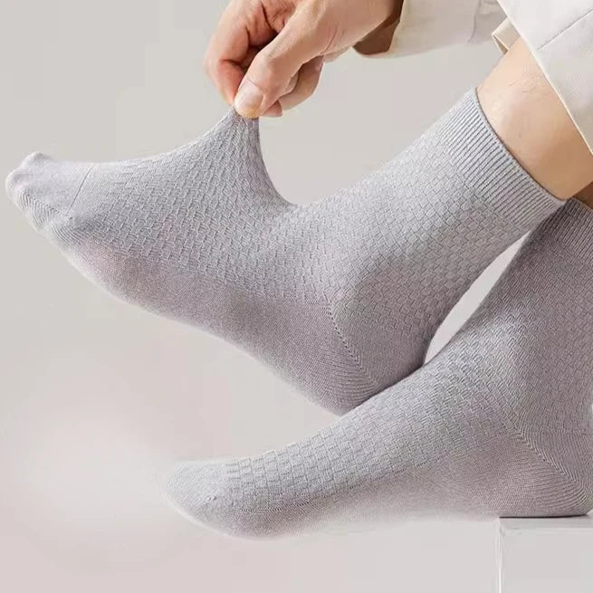 Bamboo Fibre Breathable Sock High Elasticity Non-slip Antibacterial Socks Men Women Light Elastic Comfortable Odor Proof Hosiery