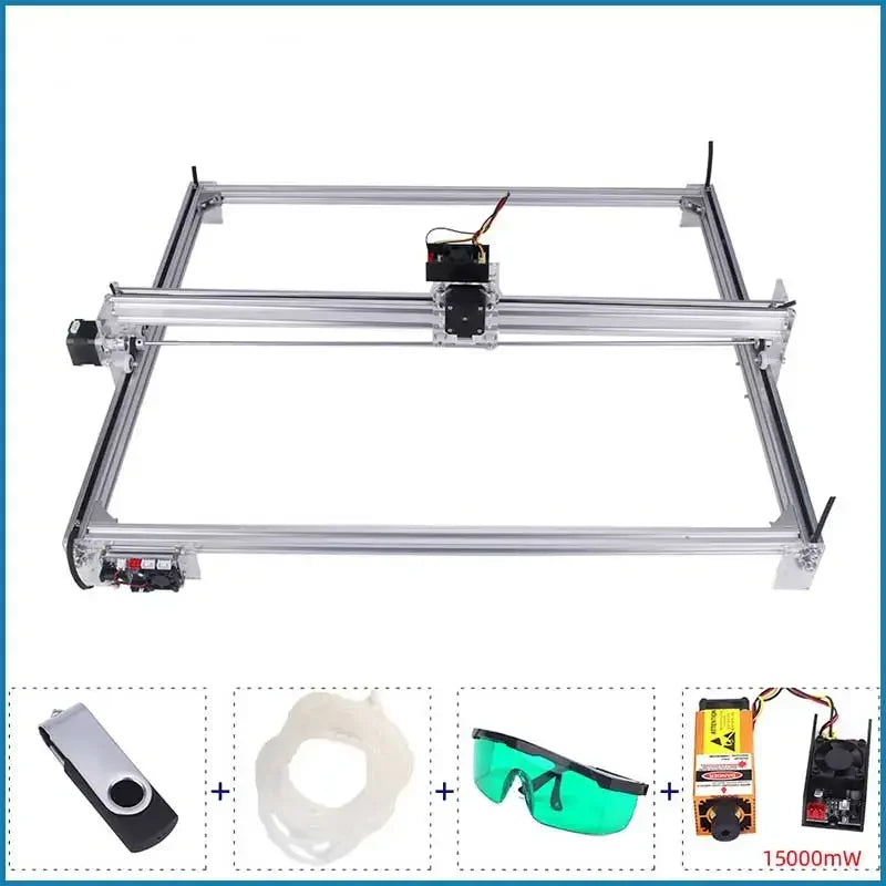 6550 Laser Engraver 15W CNC Laser Engraving Machine Work Area 65cm*50cm Wood Router Machine with Offline Controller