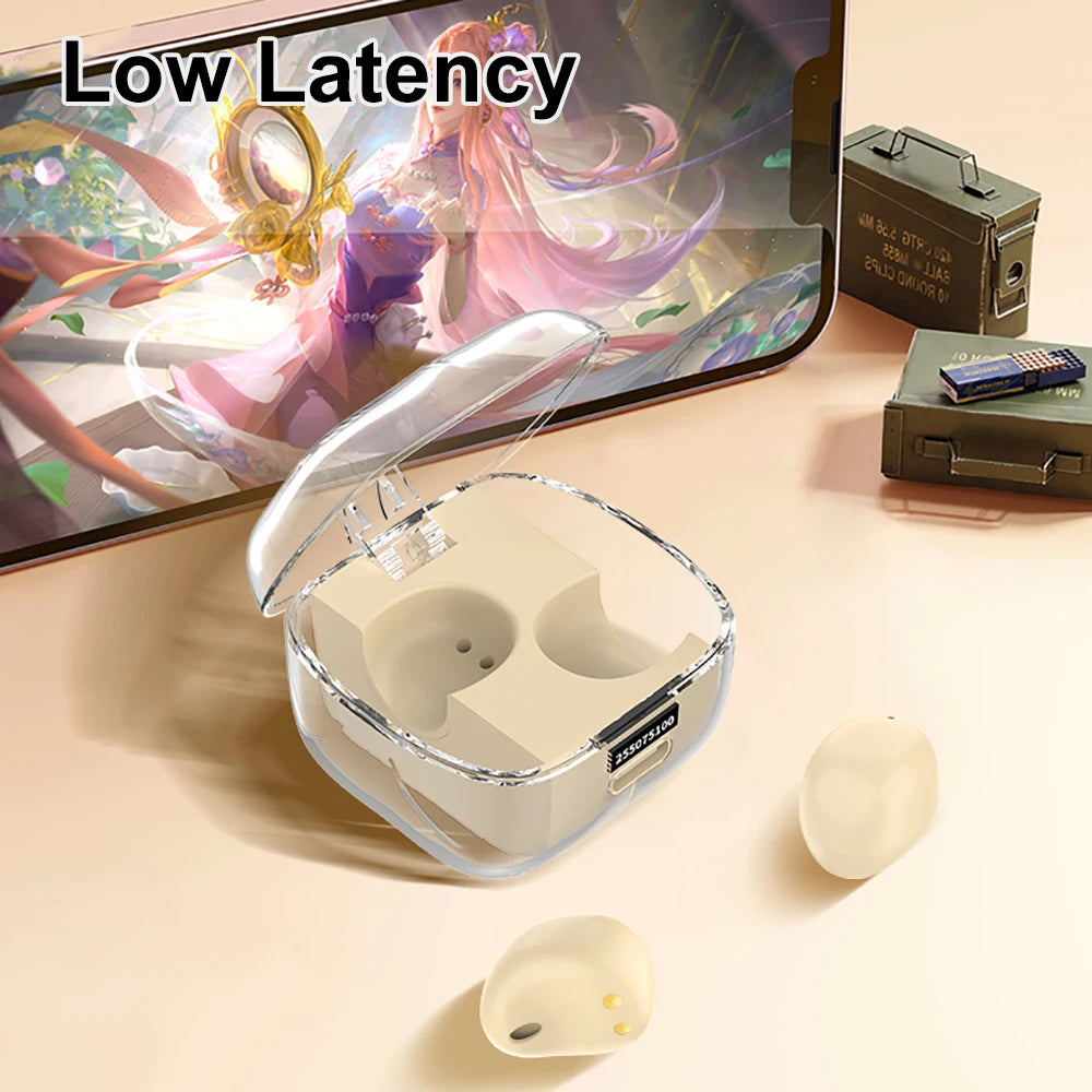 NEW Mini Sleep Earphones Wireless Invisible Earbuds Bluetooth 5.3 Headphones Noise Reduction Waterproof Sports Headsets With Mic