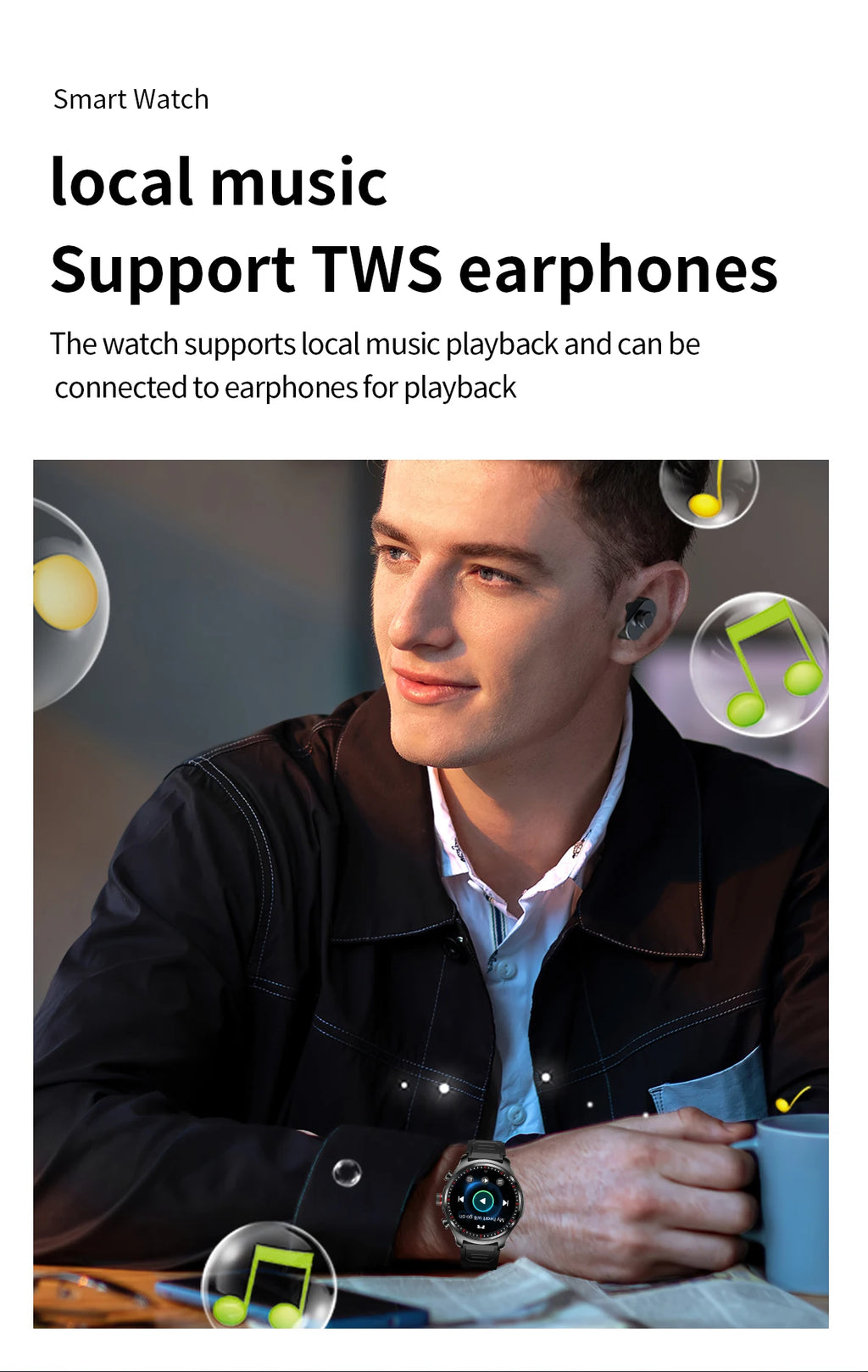 Bluetooth Headset Smartwatch 2-in-1,Call,Music,Health Monitor,Fitness Tracker,Men Women Waterproof Smart Watch For Android IOS