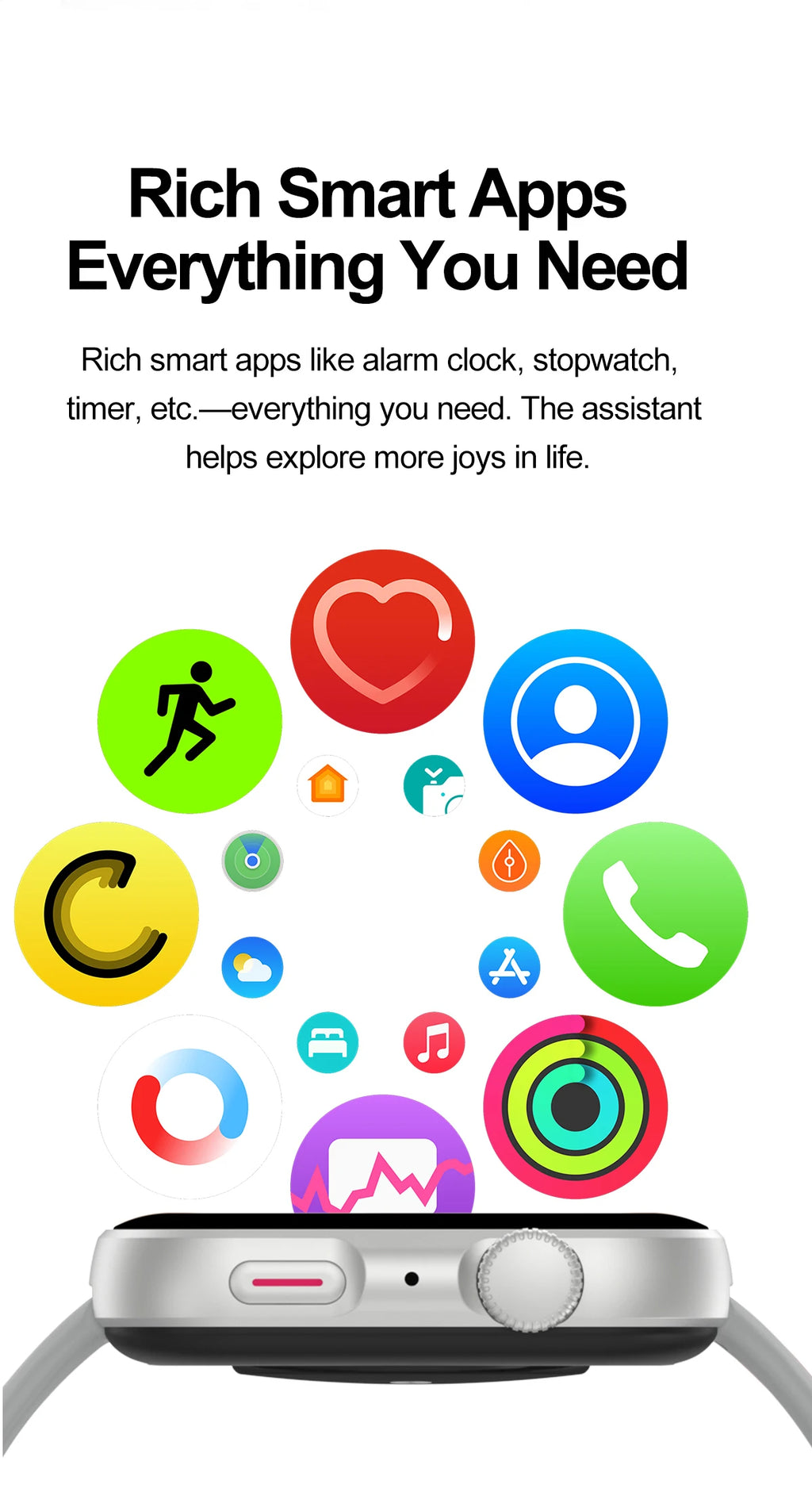 LIGE New Bluetooth Call 1.83" AMOLED Smart Watch For Android IOS Dynamic Island Men Women Sports Fitness Blood Oxygen Smartwatch