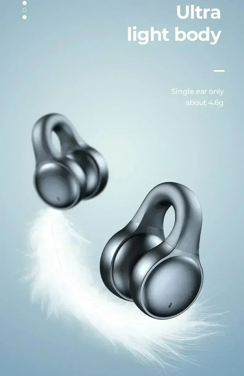 Wireless Earphone Noise Reduction Bluetooth LDE Power Display Earbuds in-Ear Headsets with Mic Touch Control for Phones