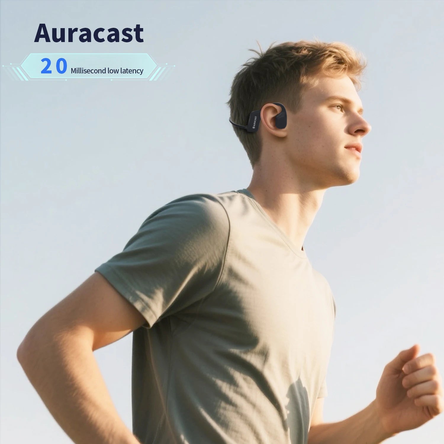 Bone conduction headphones Bluetooth 5.4 with aptX HD/LL LE Audio Auracast Up to 12 hours of battery life Wireless headphones