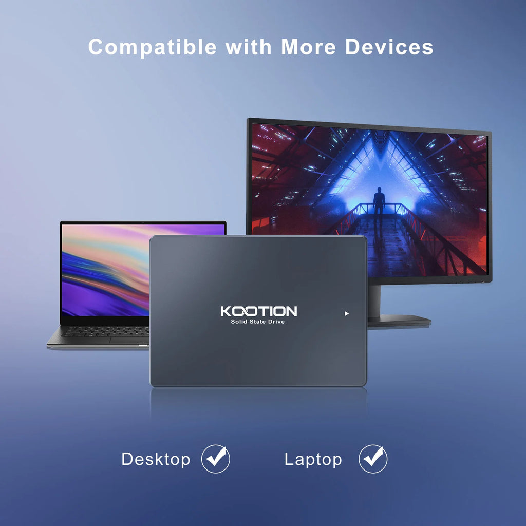 KOOTION SATA3 Solid State Drive 2.5 Inch 2TB 1TB 512GB 480GB 256GB 240GB 128GB 120GB SSD Internal Hard Drives For Desktop Laptop