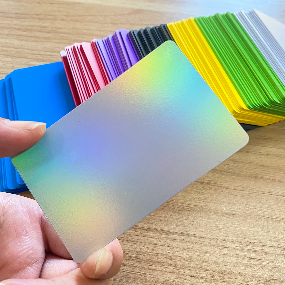 5PCS 13.56Mhz NFC215 504Bytes Blank Colorful PVC NFC Tap Card Smart Digital Social Media NFC Business Cards